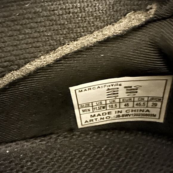 FitVille Briskwalk Mens Sz 11.5 Extra Wide Slip On Sneakers Shoes Black Stretch main image 3